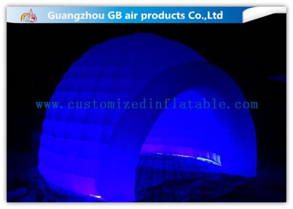 Multi Color Lighting Round Inflatable Air Tent Dome With Oxfor Cloth Material