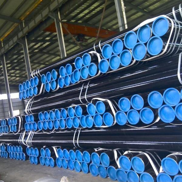 ASTM A106C Black Coated Carbon Steel Pipe Sch40-160 Seamless Steel Pipe for Oil and Water Transportation