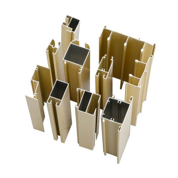 Beige Powder Coating T8 Aluminum Sliding Section