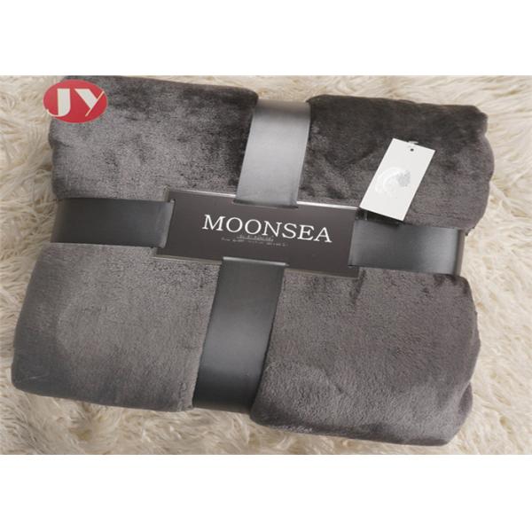 Home Solid Soft Heavy Thick Plush Mink Weighted Blanket Multiple Colors With Bellyband Package