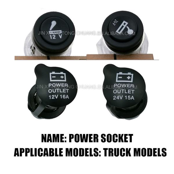 Power Outlet Cigarette Lighter Custom Foton Aumark Truck Parts for Applicable Models
