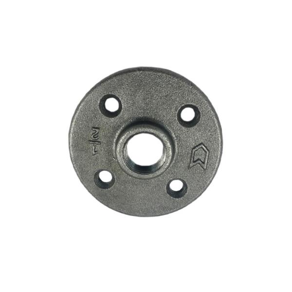 4 Holes Malleable Iron Floor Flange 10mm For Home Decoration
