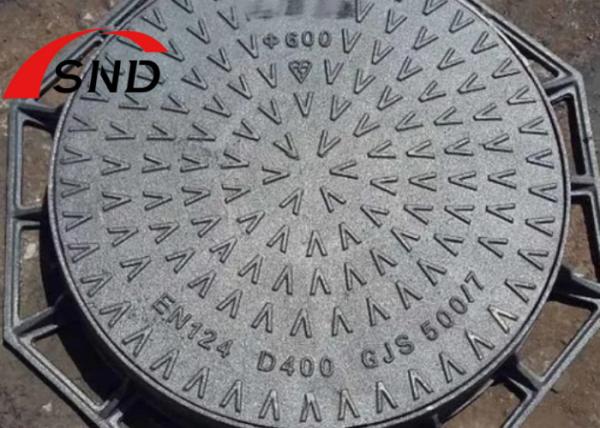 850*850mm Octagonal  Locking Manhole Cover Ductile Iron Square Inspection Cover