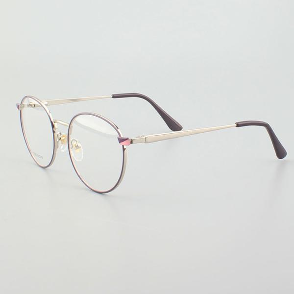 Round Eyewear Stainless Steel Metal Optical Frame