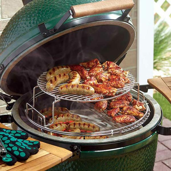 Настроенный столешничный лагерь портативный зеленый барбекю керамический гриль Камадо с настраиваемым размером