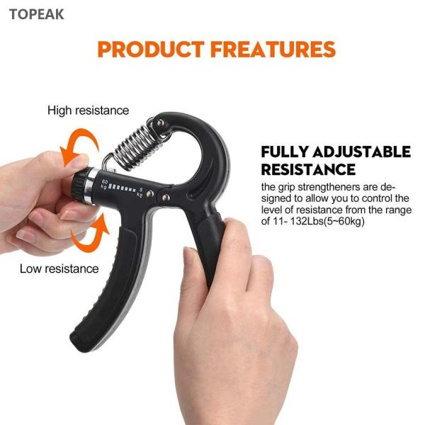 Silicone Hand Grip Strengthener With Counter Silicone Stretcher Green 150 Lbs 60 Kg