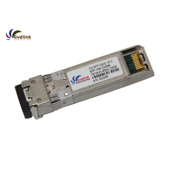 1610nm SFP+ Fiber Transceiver Cisco CWDM-SFP10G-1610-40 Compatible