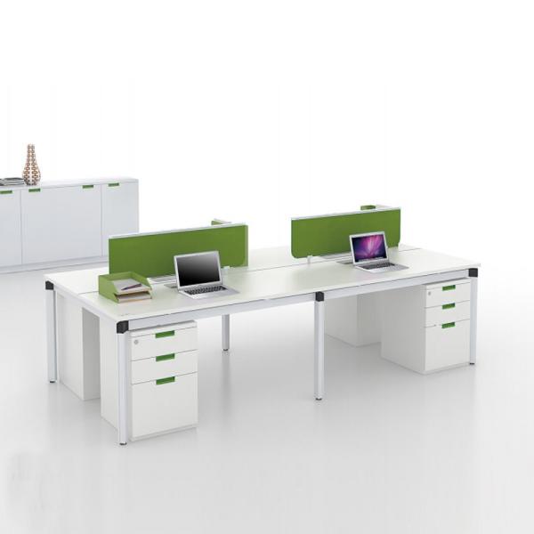 Белое дерево 2 человека офисные рабочие станции столы для удобного офиса