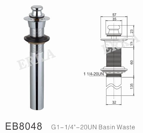 brass basin waste for south american market design,basil basin waste