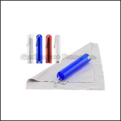 Tube Eco ABS lentilles de lunettes de nettoyage tissu porte-clés porte-clés cadeaux