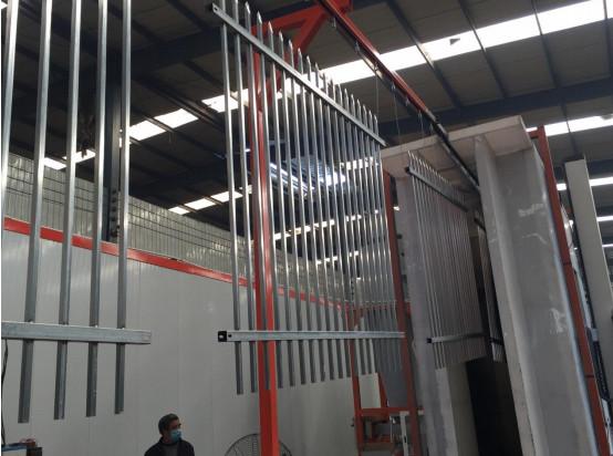 Black Iron Fences with Two Rail 8 ft x 5 ft And 1.8 m 2.0 m 2.4m