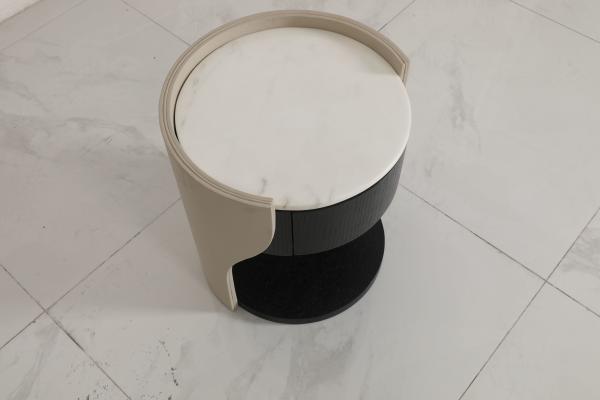 Marble Top Wood Base End Table Customized For Your Business