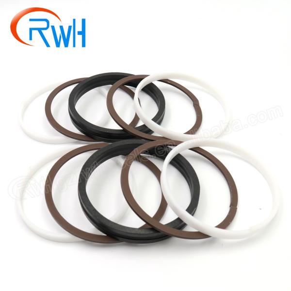 Força mixta da NATO hidráulica do selo PTFE NBR do pistão de RWH para a máquina escavadora da esteira rolante
