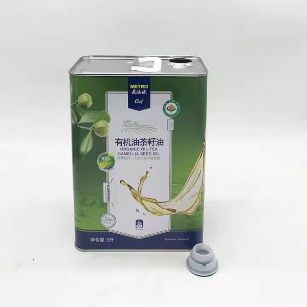 1L-5L 金属液体包装容器 缶詰食品オイル容器 カスタマイズされた印刷付き