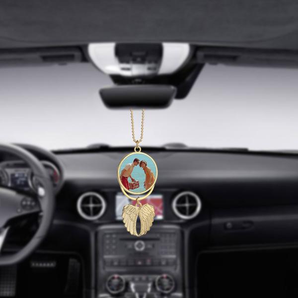 Custom Sublimation Angel Wings Car Hanging Pendant Blanks Car Decoration for heat press