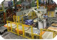 Modèle adapté aux besoins du client par système de palletisation automatique de divers convoyeurs
