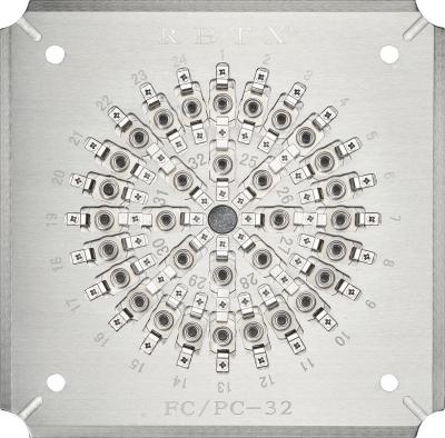Rongbang RBTX-FCPC32 Polishing Holder for 32 Ports FC/PC Fiber Optic Patch Cord Connectors Tip Grinding