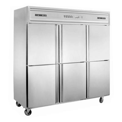 Refrigerar de ar da indicação digital do diodo emissor de luz congelador ereto de 6 portas