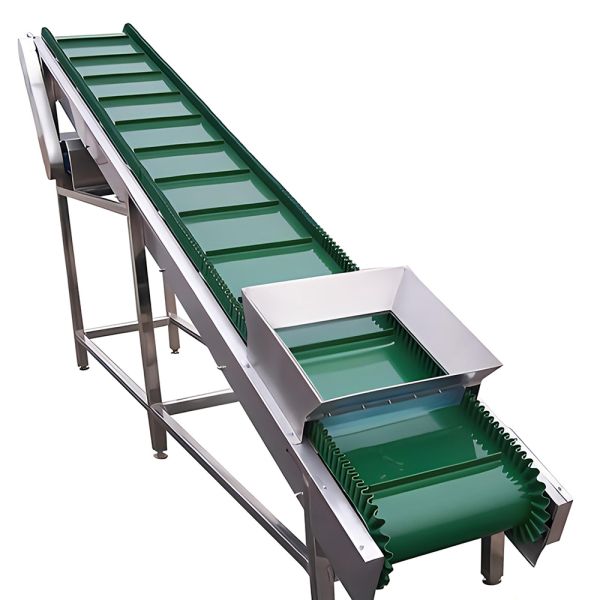Folding Stainless Steel Belt Conveyor with Adjustable Speed for Efficient Material Transport