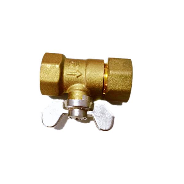 DN15 Female Brass Ball Valve With Butterfly Handle
