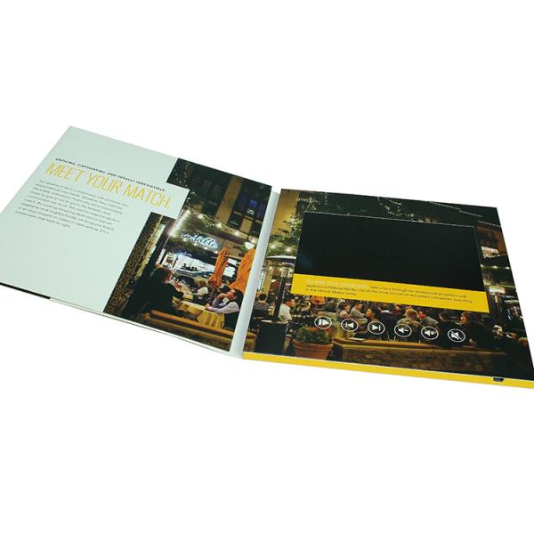 VIF 2018 Promotion Gift Video Greeting Book Card Customimed LCD Video Brochure 7 inch 512M For Business