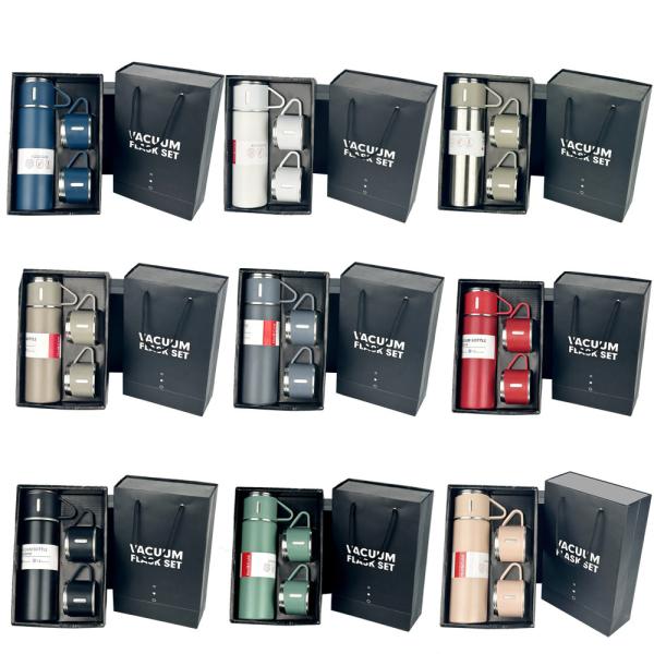 Advantage Gift Box Package 500ml Stainless Steel Thermos Flask Set for Business