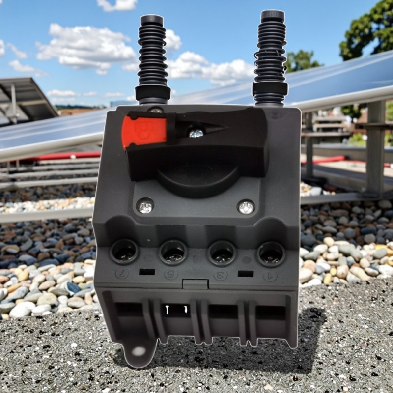 32A Solar DC Isolator Switches 3-Phase 4-Pole Low Voltage Disconnectors 1000V DC PV Disconnect Isolator Switch