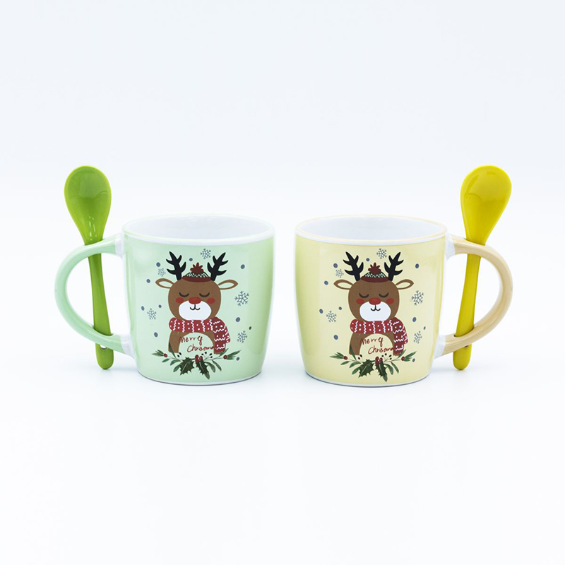 Spoon 8.8 Cm H 340 Ml Christmas Coffee Mug Factory With Decal Fired