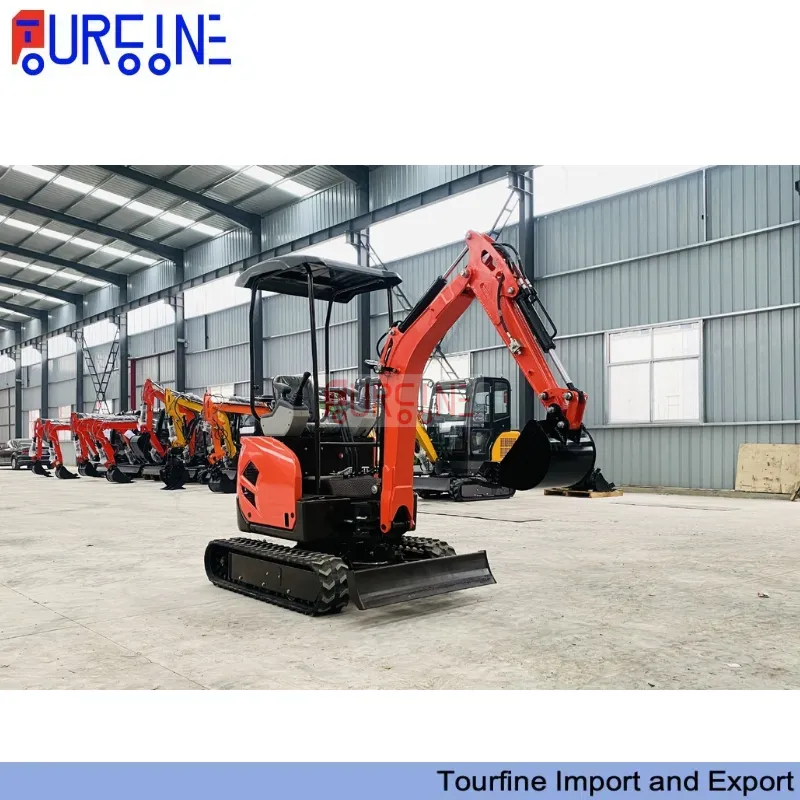 1.8 Ton 0.04CBM Crawler Mini Excavator Machine For Farming And Construction