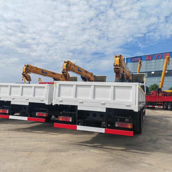 HINO 700 Truck Mounted Mobile Crane , XCMG 12Ton GSQS300-5 Straight Crane