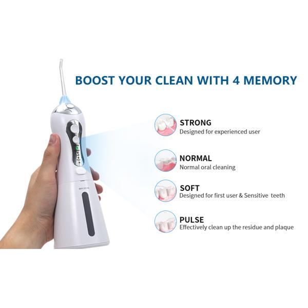 Oral Irrigator 300ML Rechargeable Travel Irrigation Cleaner IPX7 Waterproof Portable water flosser