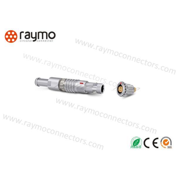 3 Pins Lemo Push Pull Connector Cable Mount Plug Multiple Key Options Waterproof