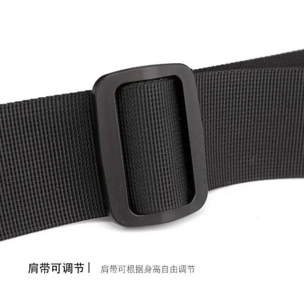 Custom Unisex Man Bag Messenger Men's Crossbody Shoulder Bag Black With Water Bottle Holder