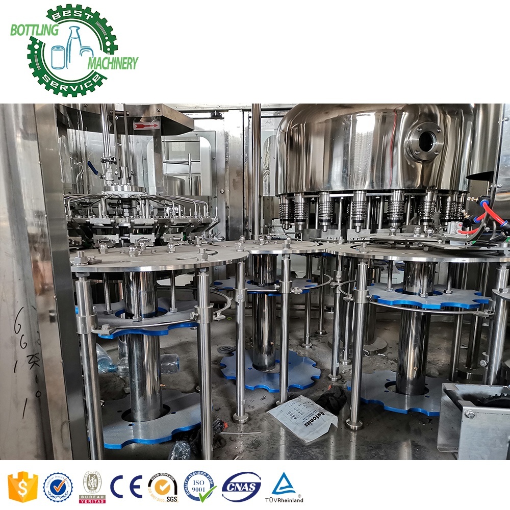 Automatic 6000b/h Plastic 500cc 600ml 650ml 1L Bottle Fresh Refreshing Drinkable Water Mouthwash Washing Filling Capping Machine