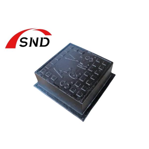 ISO9001:2015 Certified Double Triangle Spray Paint Ductile Iron Manhole Cover and Water Meter Box