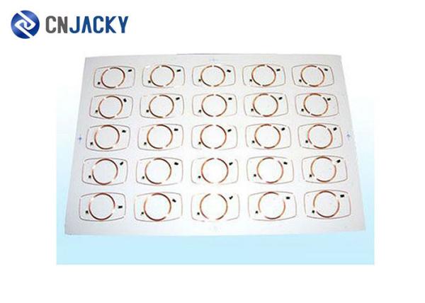 Paper Materials Smart Card Inlay Transparent RFID Coin EM4200 / S50 Mini NFC Tags