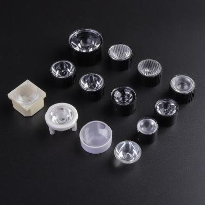 Aspheric Optical PMMA Led Lens With Black Holder For Led Spot Light