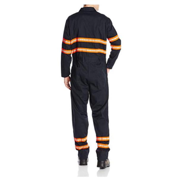 OEM Orange Hi Vis Coveralls Safety Working Coverall With Reflective Tape