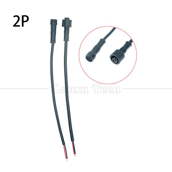 Waterproof Male Female 2 3 4 5 6 7 8 Pin M12 Assembly Cable for LED