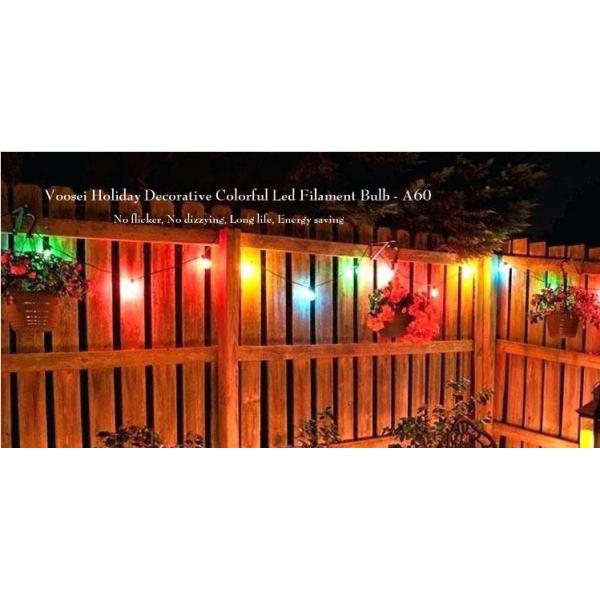 A19 A60 покрасило шарики 2700K Edison электрическая лампочка нити 4 ватт