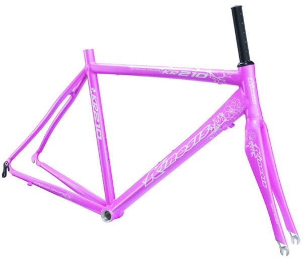 Суперлегкий алюминиевый велосипедный каркас Lady Aero Road Bike Frame+Fork set KR210L Женщины 1,4 кг