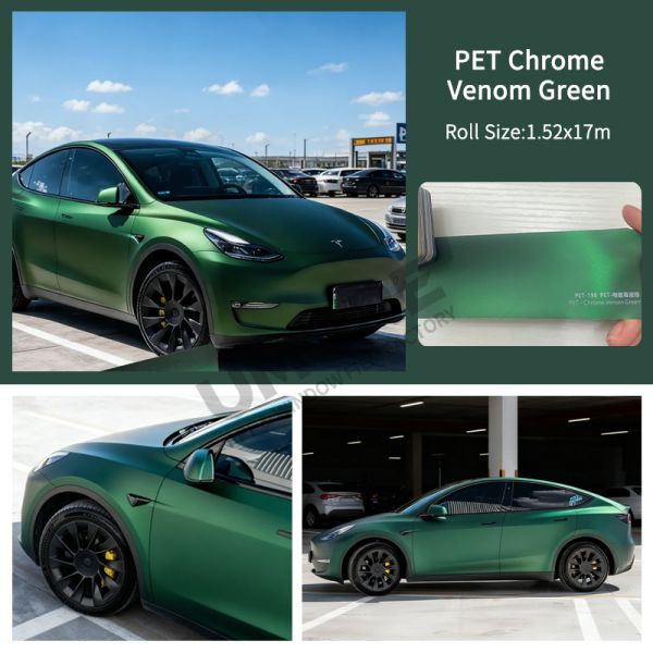 Colorful Super Glossy Car Body Wrap Film 1.52*17m Car Wrap Film PET Color Car