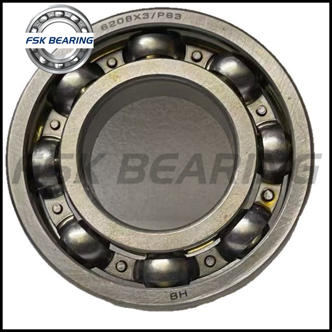 Smooth rotation 6208X3/P63 Single Row Deep Groove Ball Bearing suited for high-speed equipment
