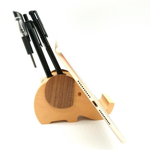 OEM Wooden Phone Holder Nature Animal Shaped for All Mobile Phones