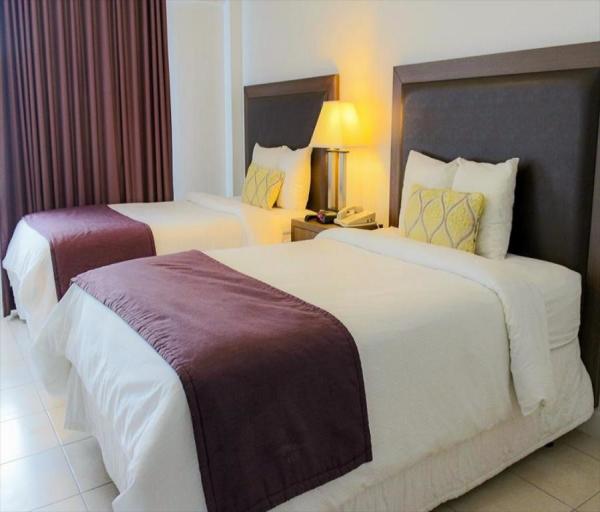 Hạ Long modern furniture for hotel interior bedroom set by HPL board and fabric sofa chair