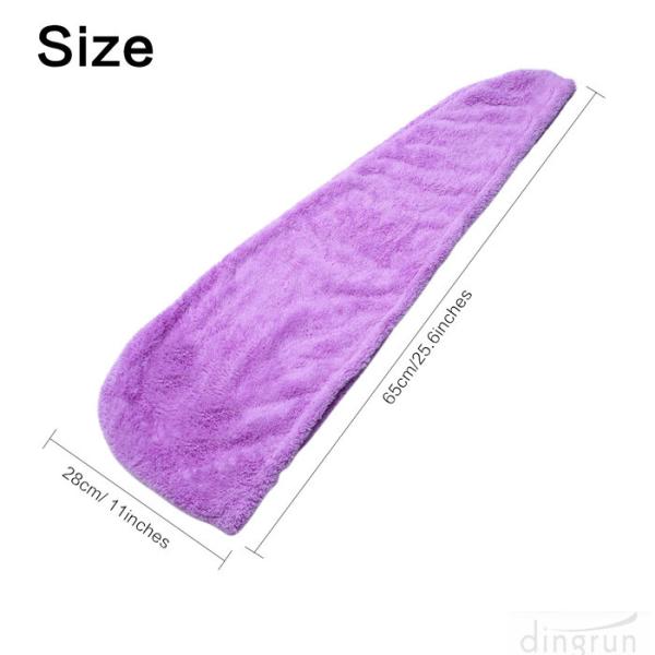 Microfiber Hair Drying Towels Fast Drying Long Hair Wrap Absorbent Twist Turban