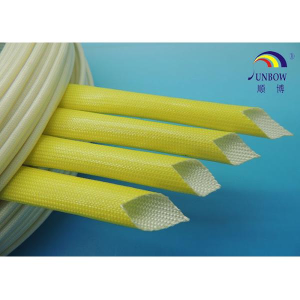 Flame Resistant Acrylic Fiberglass Sleeving for Wire Insulation , Colorful Electrical Sleeve , Wire Harness