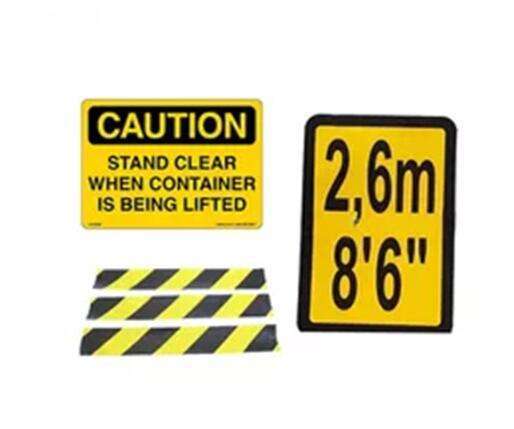 Pegatinas de Marcado de Contenedores Calcomanía Logotipo Material PVC Personalizado