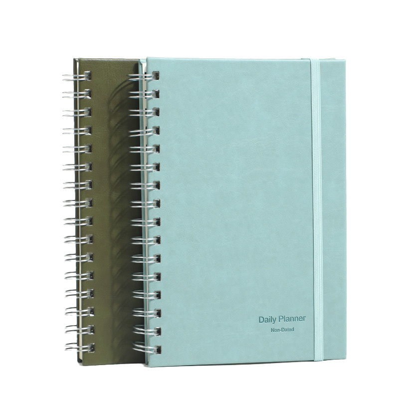 CMYK PU Leather Undated Daily Weekly Monthly Planners Notepad 100gsm Personalized