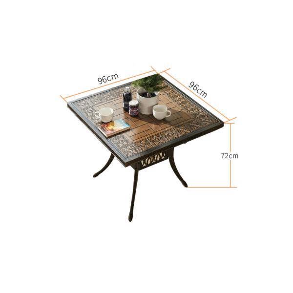 Balcony Dining Round Cast Aluminum Patio Table And Chairs Bistro Set